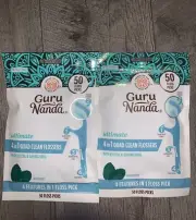 2X Guru Nanda Ultimate - 50 (4 In 1) Floss Picks With Xylitol And Baking Soda