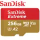 SanDisk 256GB 190MB/s Extreme MicroSDXC UHS-I 256GB 記憶卡 V30 A2 公司貨