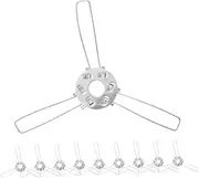 Hoement 10pcs DIY Lampshade Spring Clip Holder Versatile Fork Bracket for Glass Fabric Lampshades Easy Installation Lighting Fixture Accessory