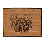 This Is What Awesome Handy Man - Funny Novelty Doormat Man Cave Floor mat