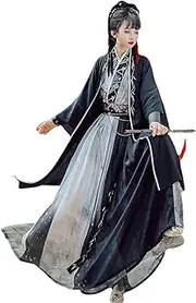 [HHCTEBEC] Chinese Traditional Ancient Hanfu Martial Arts Stage Performance Wear for Man Women