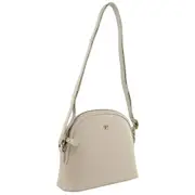 Pierre Cardin Women's Leather Sleek Shoulder Crossbody Bag 24cm Bone