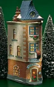 CITY CLOCKWORKS UPTOWN SHOPPES SERIES # 55313 DEPT 56 Christmas in the City