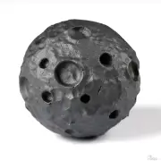 1.6" Hematite Hand Carved Crystal Ball/Sphere, Crystal Healing