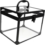 [MOTHNUR] Elegant Lockable Travel Jewelry Box Makeup Storage Case Padlock Keys for Rings Necklaces Earrings Vanity Storage