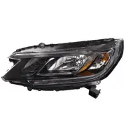 Headlight For 2015-2016 Honda CR-V Driver Side Black Chrome Housing Clear Lens (for: Honda)