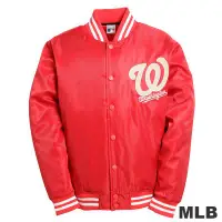 在飛比找Yahoo!奇摩拍賣優惠-缺貨 棒球外套 鋪棉外套 創信 MLB 國民 紅色 M號