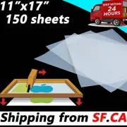 11"x 17" 150 Sheets Silk Screen Printing Waterproof Inkjet Transparency Film