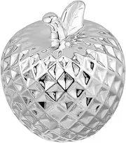 Ceramic Apple Ornament Fruit Apple Ornament Decoration Home Decoration Ceramic Apple Modeling Decor Table Ornament Ceramic Small Apple Fake Apple Decoration Silver White Porcelain