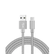 Catzon 1M 2M 3M 1Pack Micro USB Cable Nylon Braided Phone Cable Fast Charger Cable USB Cord -Gray