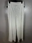 House of Harlow Womens Pants Size 4 Cream Sequin Wide Leg Side Zip High Rise New