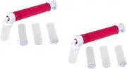2 Sets Manual Airbrush Cake Coloring Tool Lightweight Pastry Dusting Spray Tube for Bakery for Home Baking Decorating Baking Enthusiasts Safe Convenient