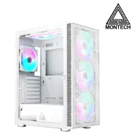 在飛比找momo購物網優惠-【YAMA】MONTECH X3 MESH 白 電腦機殼(預