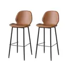 Levede 2x Bar Stool Barstools Counter Brown
