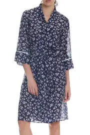 Cotton Silk Potager Mid Length Robe--PAP-21202