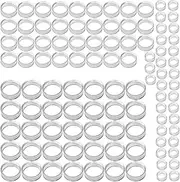 105 PCS New Version Sphere Stand, Clear Mini Ball Stand, Round Display Stands for Baseball, Crystal Ball, Golf Ball, Softball, Tennis Ball, Marbles, Spheres, Collections. 3 Sizes: Large, Medium, Small