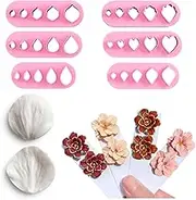 Keoker Flower Petal Clay Cutters - 6 Shapes, 5 Sizes Each, Polymer Clay Molds for Earrings Making, Jewelry Tools