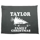 Family Christmas Taylor Novelty Tea Towel cleaning cloth Dish Kitchen Xmas Gift