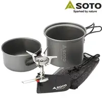 在飛比找蝦皮商城優惠-SOTO 攻頂登山爐組/攻頂爐+鍋具組 SOD-320CC