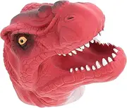 Funny Dino Finger Puppet Set 2 Pieces Dinosaur Head Toys Fine Texture Dino Finger Toys for Early Education