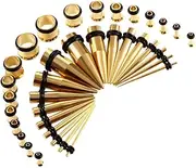 [Colaxi] 36 Pieces Punk Rock Ear Gauges Stretching Kit