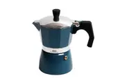 Coffee Culture 14cm Stovetop Coffee Maker 3-Cup Moka Italian Espresso Pot Blue