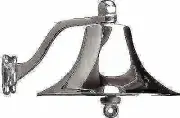 Sea Dog 455721 BRASS BELL(CHROME PLATED)-8 IN CAST POLISHED BRASS BELL
