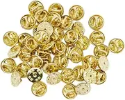 Hohopeti Nametags 100 Sets Brooch Clasp Pin Backs DIY Jewelry Accessories Tie Lapel Name Tag