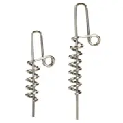 20PcsFixed Latches Needle Spring Lock Pins Gear Soft Fishing Baits Connector