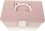 PLAFOPE Nail Polish Organizer Case Double Layer Storage Box for Manicure Tools Nail Supplies Storage