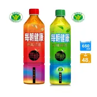 在飛比找momo購物網優惠-【每朝健康】雙纖綠茶650mlx24入/箱+每朝健康熟藏紅茶