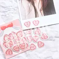 在飛比找蝦皮購物優惠-ғᴏʀᴛᴜɴᴇ♡粉色愛心英文字母 咕卡裝飾透明貼紙 卡套貼紙