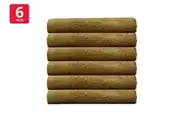6pc Bambury 600GSM Elvire Soft Cotton Face Washer Towel Home Tobacco 33x33cm