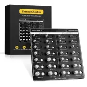 Thread Checker Bolt Identifier Board Bolt and Nut Thread Checker14 Metric & 1...