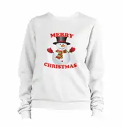 Merry Christmas Snowman Sweatshirt CrewneckHoodie sweatshirt