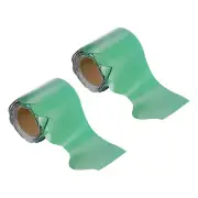 2pcs 2.3" x 16.4ft Bulletin Board Border Scalloped Trim Strips Wall Decor Green