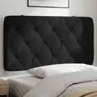 vidaXL Headboard Cushion Black 107 cm King Single Velvet STP