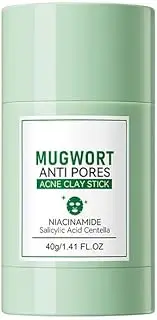 LGLAU Wormwood Mud Clay Mask - Deep Cleansing Pore Purifying Clays Mask with Tea Tree, Bentonite and Kaolin Clay - Vegan Clay Masks for Face and Body 40g (Green)