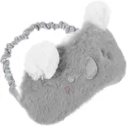 WOFASHPURET Cute Koala Cartoon Eye Mask Fluffy Sleeping Mask for Adults Portable Breathable Eye Cover for Comfortable Sleep for Relaxation