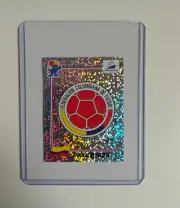 World Cup 1998 Colombia Badge Foil Blue Back Panini Sticker #446