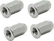 PHGTHNVNMA 4PCS M6 M8 M10 Acorn Cap Nut Screw Bolt Hex Head Dome Metric 6mm X Thread Pitch 1.0 Compatible with Yamaha AS2 G5S G7S GT1 HS1 HT1 HT1MX AT1 Automotive Nuts and Bolts(M6 4PCS)