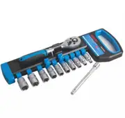 FIXTEC 12pcs Ratchet 1/4" Drive with Socket Set