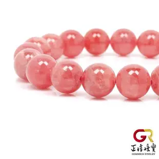 【正佳珠寶】阿根廷紅紋 頂級嬌豔紅紋石 10.5-11mm 阿根廷紅紋石手珠