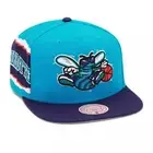 MENS MITCHELL & NESS NBA JUMBOTRON SNAPBACK HWC HORNETS - TEAL-PURPLE