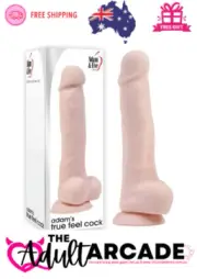 ADAM & EVE ADAM'S TRUE FEEL COCK - 7 INCH DONG DILDO SEX TOY
