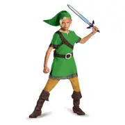 Nintendo - Legend of Zelda Link Classic Kids/Childrens Video Game Costume