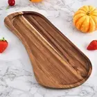 Wood Rectangular Platter Insulated Cheese Board Tea Tray Restaurant