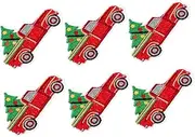 VILLFUL 6Pcs Christmas Themed Iron Patches for Clothing DIY Decor Embroidered Patches for Bags Hats and More for Repairing and Decorating