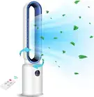 Advwin Bladeless Tower Fan for Bedroom, Portable Tower Fan Airflow Purifying Fan