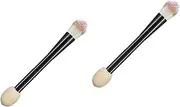 CRILSTYLEO 2pcs Makeup Brush Sponge Kit Women's Cosmetics Tool Dual-ended Foundation Concealer Brush Portable Stylish
